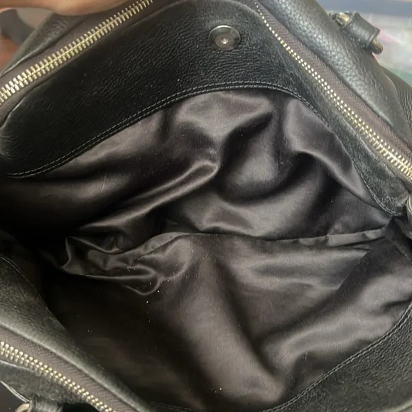 COACH Penelope Black Pebble Leather Shoulder Handbag - Picture 15 of 17